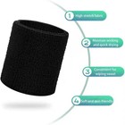 6 Pack 4 Inch Wrist Sweatbands Tennis Wrist Bands Absorbent Sweat Band For Men A