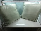 2 Croscill Rainier Everest Throw Pillows Square Green Blue Ferns