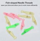 Sewing Machine Needle Threader Fish Shape Random Colors Watch Video Instructions