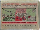 1956 Frank Thomas Autographed Pittsburgh Pirates Topps Signed Baseball Card  153