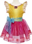 Disney Fancy Nancy Costume Dress Girls 4-6x-boa-necklace-hair Clips-wings-lot-6