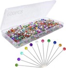 High-quality 600pcs Sewing Pins With Pearlized Heads     Perfect For Diy Projects