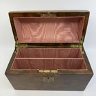 Victorian Burr Walnut Dome Top Stationery Box Antique Casket Letter Box Damaged