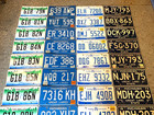Rare Lot Of 40 Michigan License Plates 1973 Blue Base Splendor Etc Resell  Craft
