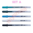 Sakura Gelly Roll Glaze Set Of 5 Colors  4 1  Glossy Ink 3d Effect