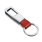 Men Creative Metal Leather Key Chain Ring Keyfob Car Keyring Keychain Gift 6