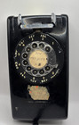 Vintage 1970 s  Itt Black Rotary Wall Mount Telephone Untested 5400 Ba 3  Qm 477