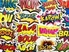 50 Comic Superhero Emote Stickers Decals For Skateboard Cars Laptop  bs