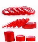 1mm   30mm 5m Strong Double Sided Pet Red Adhesive Tape For Cell Phone Repair