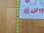 Vintage Arizona Travel Map Souvenir Tablecloth 48  X 45  Tourist Sights Western