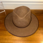 Vintage Akubra Cattleman Brown Fur Felt Western Hat W  Box Made In Australia 