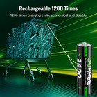 4 8 12 16 Pack Aa 3600mwh Rechargeable Lithium Batteries 1 5v Fast Charging Box
