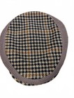 Vintage Spean Bridge Woollen Mill Scotland Wool Houndstooth Newsboy Golf Cap