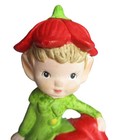 Pixie Elf Vintage Ceramic Christmas Sitting 3 5  X 3 