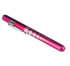Pink Reusable Nurse Aluminum Penlight Pocket Medical Led With Pupil Gauge
