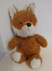 Vtg Orange Red Shaggy Fox 11  Soft Plush Stuffed Toy Baby Floppy Arms Legs Lovey