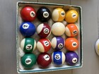 Vintage 1970s Ivoryite Pocket Billiard Balls Full Set Made In Belgium Vtg