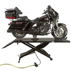 Black Widow Extra Wide Pneumatic Motorcycle Lift Table - 1 000 Lb  Capacity