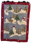 Pottery Barn Kids Winter Wonderland Baby Crib Quilt Multi 36    X 50    Spot