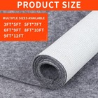 Non-slip Rug Pads 2 X 3 Ft  100  Waterproof Extra Large Area Rugs Non Skid Ru   