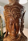 Thai Buddha Hand Carved 2 3 Ft Tall Wooden Statue Home Decor Collectible