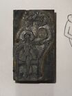 Printing Letterpress Antique Printer Type Block Decorative Print Cut  128
