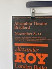 Vintage Theatre Poster Alexander Roy Baller Alhambra Theatre 1970s