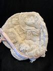 Antique Lace Bonnet Point De Gaze Nightcap Cap Ivory Needle Lace 1880 s - 1910 s