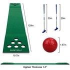 Golf Beerpong Game Set Green Mat golf Putting Mat Indoor Putting Green With Club