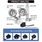 Aquarium Co2 Regulator Solenoid Valve Check Valve Fish Tank Co2 Control Pressure