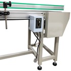 Electric 177in Length 15 7in Width Pvc Belt Conveyor 110v Adjustable Speed 250w