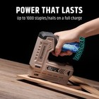 2-in-1 Cordless Electric Staple Gun - 4v Rechargeable  Versatile For Multiple