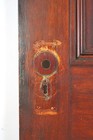 Vintage Six Panel Dark Stained Wood Passage Door 31 875 X 83 625 In 