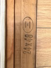 Vintage Antique 1950s 8x10 Mexico Wood Linen Liner Frame 24x48