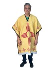 Mexican Poncho   New Mexico    One Size   Gaban   Yellow    New Mexico State