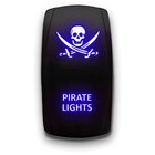 Blue Laser Etched Toggle Switch For Pirate Lights - 20a 12v