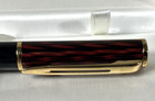 Vintage Waterman Lauriat Roller Ball Point Red burgundy Marble  Nice   ship Free