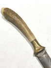 Beautiful Old Stag Handle Boot Dagger Prostitute Dagger With Brass Guard 