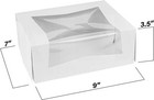 Mt Products White Cupcake Box - 9  X 7  X 3 5  Bakery Boxes - Pack Of 15