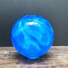 Pyromania Oregon Float Blue purple Art Glass Studio Ball Orb Sphere 5 5  Signed