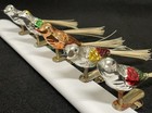 Vintage Mid Century Mercury Glass Bird Ornaments-5- Gorgeous