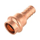 10 Pcs Efield 1 2  Press X 1 2  Pex Crimp Coupling Copper Fittings  Lead Free