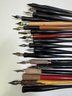 Vintage Lot Of 23 Calligraphy Ink Dip Fountain Pens   Nibs Kooh Faber Carter