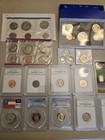 39 Pcgs Slabbed Coin Lot Unc  Silver Bar   Morgan Dollar  Proof   Mint Set s
