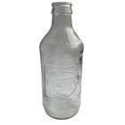 Vintage Pepsi Cola 10fl Oz Textured Embossed Clear Glass Soda Bottle