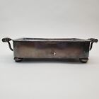 Antique 1810 Old Sheffield Plate Warmer Rectangular W  Family Crest Silver Plate