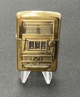 1997 Zippo Brass Barrett Smythe Surprise Emblem Slot Machine Jackpot   Sealed