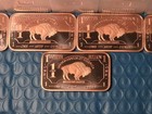 Lot Of 100 X 1 Oz  999 Fine Buffalo Bars 5 Tubes  20 Each  Bullion