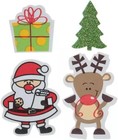 Christmas Santa   Friends Foam Stickers - Santa  Reindeer  Present   Tree -180pc