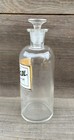Antique 1800   s Apothecary Label Under Glass Pharmacy Bottle Ac Nitric Dil  Wt Co